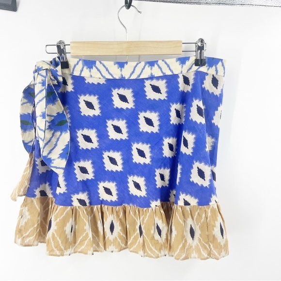 ✅ Zara Blogger Fave The Astrid Wide Sleeve Printed WRAP SKIRT SIZE LARGE - Picture 7 of 7